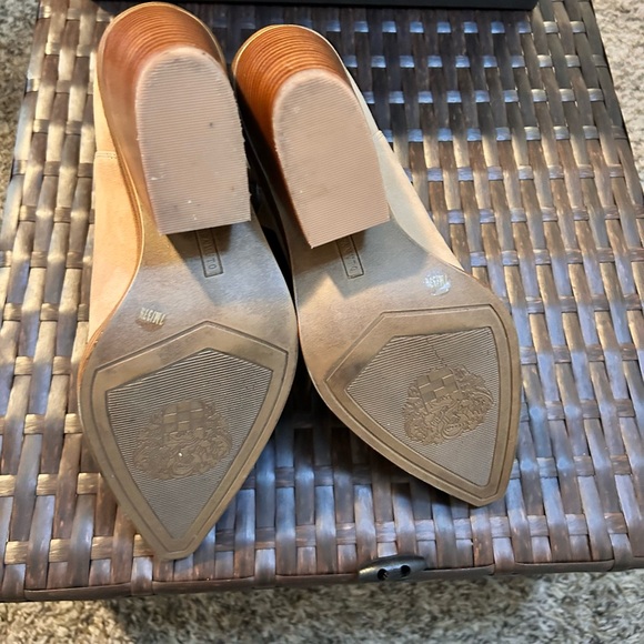 VINCE CAMUTO • Suede/Leather Tan Booties • 7M • - Picture 5 of 9